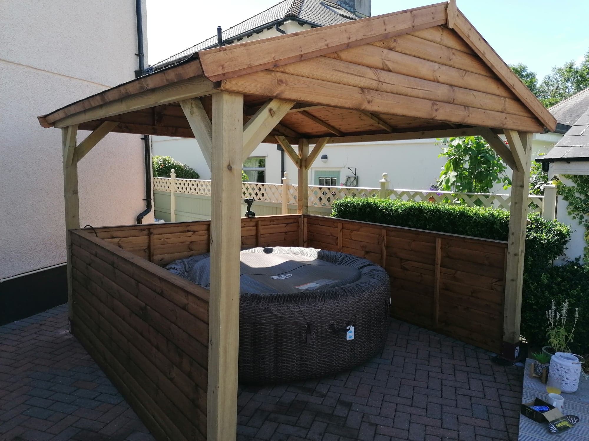 Apex Pergola Hot Tub Enclosure | Sheds Ahead